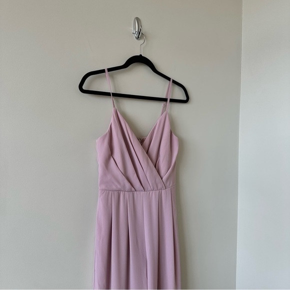 CALL For Me Dusty Lavender Faux Wrap Jumpsuit (Size:Small) - Picture 5 of 14